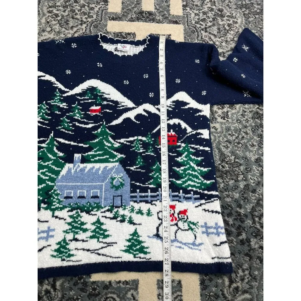 Vintage 90s Unisex Nut Cracker Christmas knit Sweater Size Medium